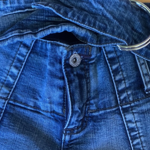 Low Rise Dark Wash Flare Foxy Jeans - Picture 3 of 4